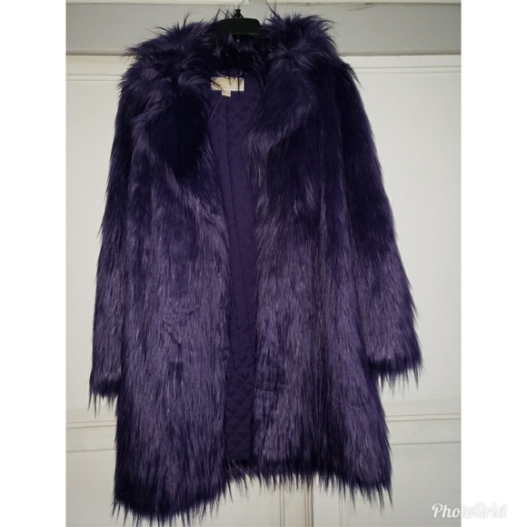 NWOT Michael Kors faux fur coat - Picture 2 of 4